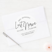 Étiquette Dernier de bougie Nerve de l'enseignant (Enveloppe)