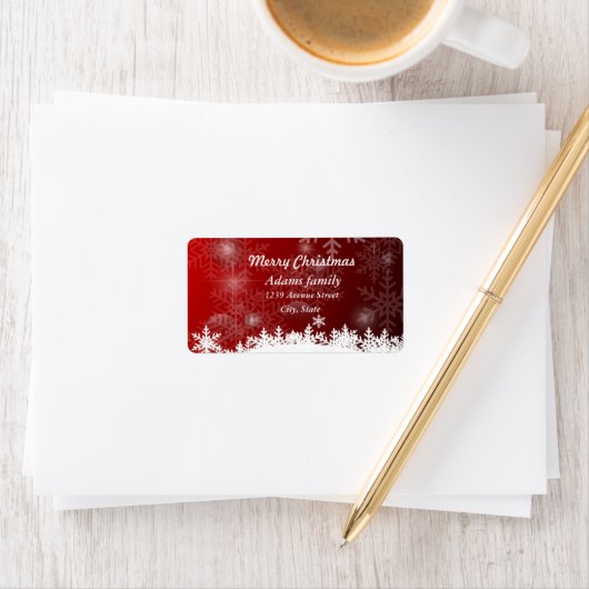 Étiquette des adresses de Noël (En situation)