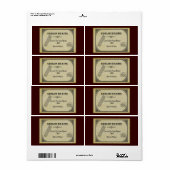 Étiquette des cerveaux de Goblin (Feuille entière)