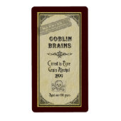 Étiquette des cerveaux de Goblin (Devant)