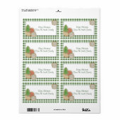 Étiquette des cookies de Noël (Feuille entière)