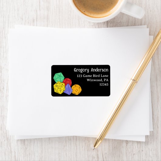 Étiquette Dés de jeu RPG, Conseil, Jeux d'Imaginaire Adresse (En situation)