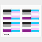 Étiquette des drapeaux de la fierté sexuelle/trans (Feuille)