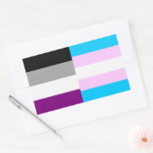 Étiquette des drapeaux de la fierté sexuelle/trans (Enveloppe)