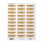 Étiquette des feuilles d'automne graphiques (Feuille entière)