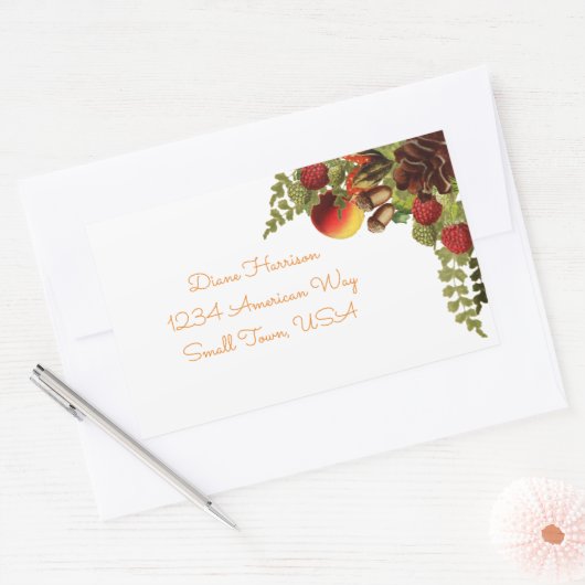 Étiquette des fruits d'automne (Enveloppe)