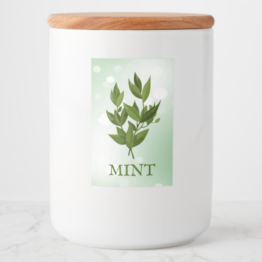 Étiquette des Herbes de menthe (Devant)
