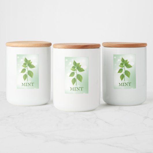 Étiquette des Herbes de menthe (Bouteilles)