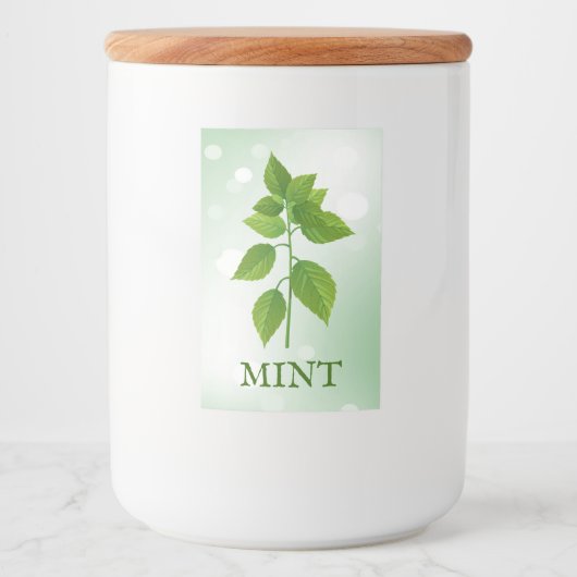 Étiquette des Herbes de menthe (Devant)