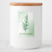 Étiquette des Herbes de romarin (Devant)