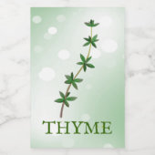Étiquette des Herbes de thym (Étiquettes simples)