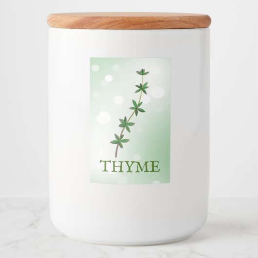 Étiquette des Herbes de thym (Devant)