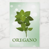 Étiquette des herbes d'Oregano (Étiquettes simples)