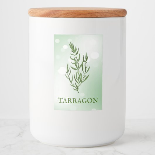 Étiquette des Herbes du Tarragon (Devant)