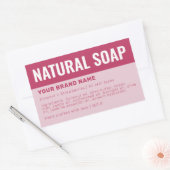 Étiquette des ingrédients de l'emballage de savon (Enveloppe)