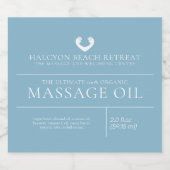 Étiquette des ingrédients du produit de massage de (Étiquettes simples)