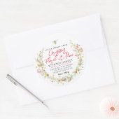 Étiquette des ingrédients floraux de Noël (Enveloppe)