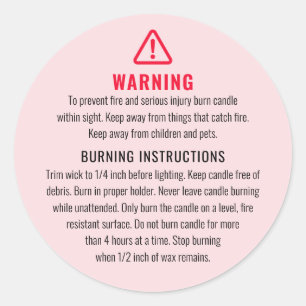 Étiquette des instructions d'avertissement et de b