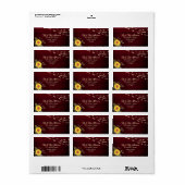 Étiquette des lumières de chaîne de tournesol (Feuille entière)