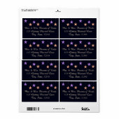 Étiquette des nuits arabes (Feuille entière)