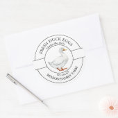 Étiquette des oeufs de canard frais (Enveloppe)
