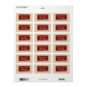 Étiquette des oeufs frais de ferme (Feuille entière)