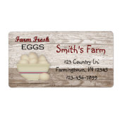 Étiquette des oeufs frais de ferme (Devant)