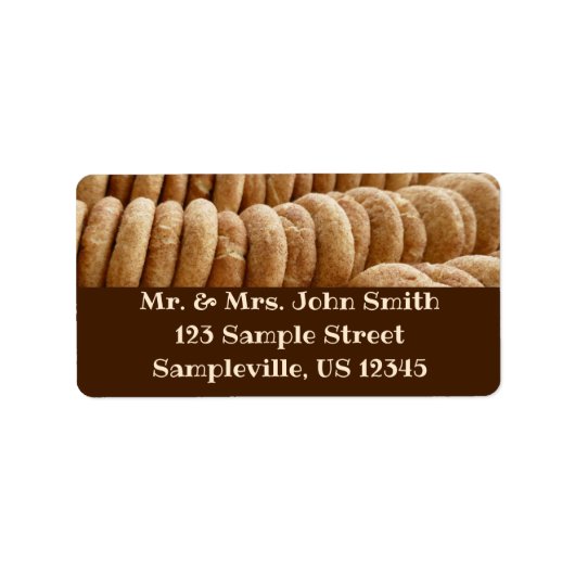 Étiquette Des tonnes de Snickerdoodles (Devant)