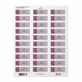 Étiquette des triangles de camo rose (Feuille entière)