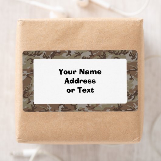 Étiquette Désert de Camouflage (En situation)