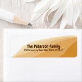 Étiquette Desert Orange Simple Élégant Minimaliste Modifiabl (En situation)