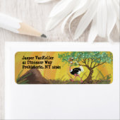 Étiquette Desert Ostrich Runner (En situation)