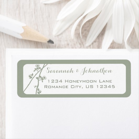 Étiquette Desert Sage Fleur sauvage ou n'importe quelle coul (En situation)