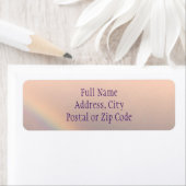 Étiquette Design accentué arc-en-ciel (En situation)