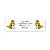 Étiquette Design Beaver (Devant)