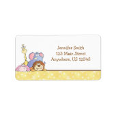 Étiquette Design bébé de la jungle (Devant)