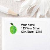 Étiquette Design de chaux pointillé (En situation)