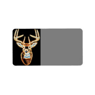 Étiquette Design de Deer Head Energy Spirit