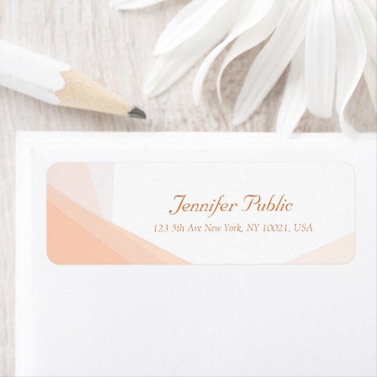 Étiquette Design élégant moderne à la main Nom de script Sim (En situation)