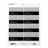 Étiquette Design floral (Feuille entière)