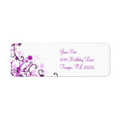 Étiquette Design floral (Devant)