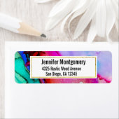 Étiquette Design moderne en marbre Abstrait (En situation)