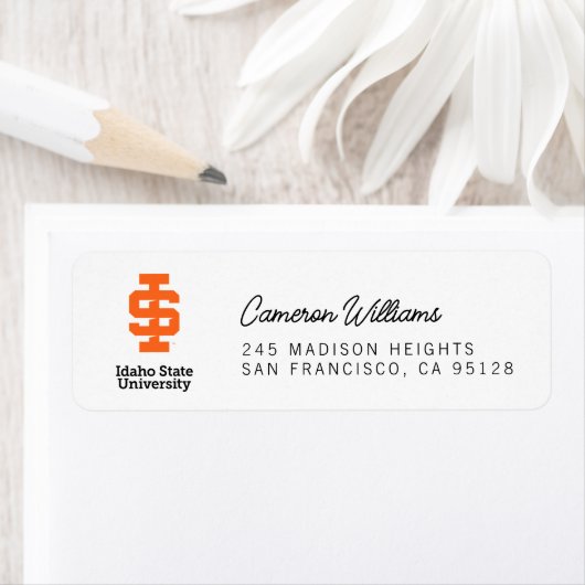 Étiquette Design officiel du logo de l'Université d'État d'I (En situation)