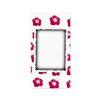 Étiquette Design rose