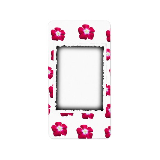 Étiquette Design rose (Devant)
