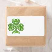 Étiquette Design Shamrock celtique (En situation)
