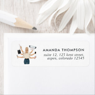 Étiquette Design sophistiqué d'artisanat Queen Branding Desi