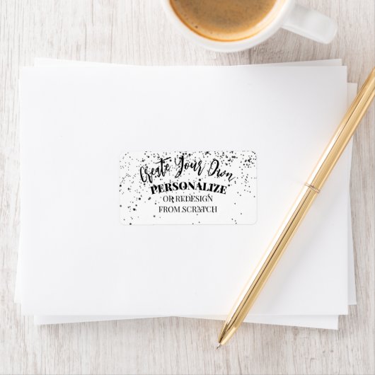 Étiquette Design Your Own Custom (En situation)