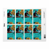 ÉTIQUETTE DÉSOLLEURS AVEC CHAT (Feuille entière)