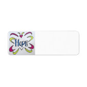 Étiquette d'espoir papillon (Devant)